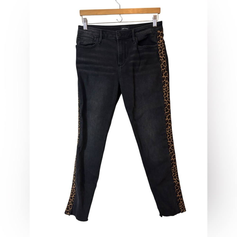 DRIFTWOOD | denim black animal print jeans cheetah leopard 28 Jackie